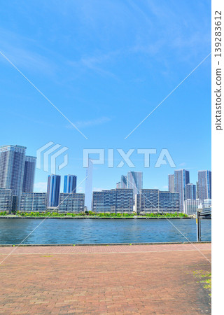 從豐洲古魯裡公園看到的晴海旗建築群 從豐洲古魯裡公園看到的晴海旗建築群 139283612