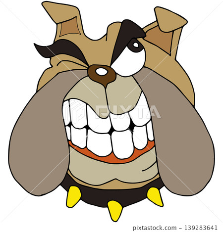 Fun animal illustration ☆ Bulldog 139283641
