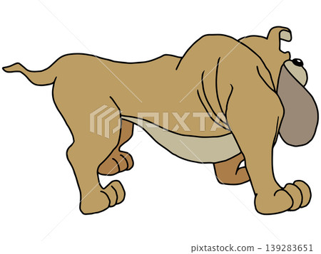 趣味動物插畫☆鬥牛犬 139283651