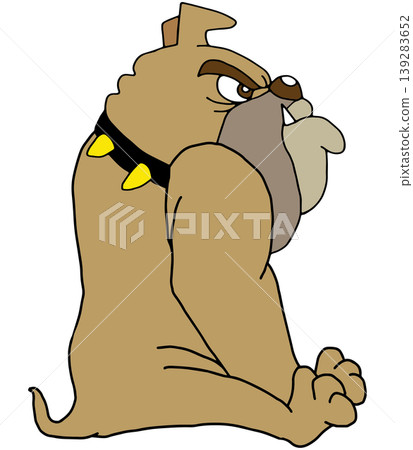 趣味動物插畫☆鬥牛犬 139283652