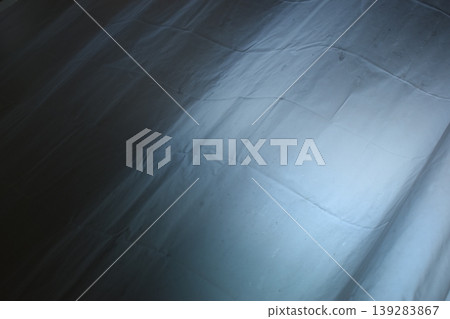 white plastic curtain texture in bathroom, scary scene white plastic curtain texture in bathroom, scary scene 139283867