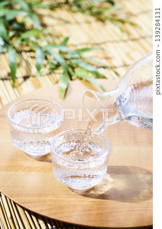 日本清酒的夏季形象：冰鎮清酒 139284131
