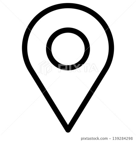 Map icon, monochrome, simple, transparent, vector material. Map icon, monochrome, simple, transparent, vector material. 139284298