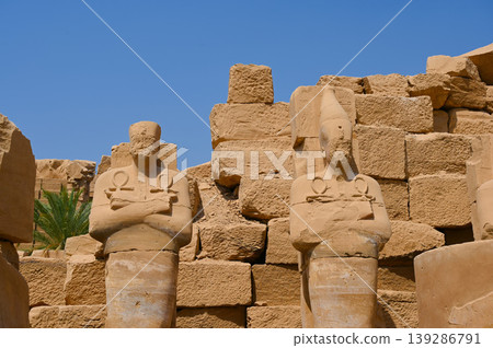Karnak Temple, stone statues, Luxor 139286791