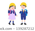 小學生即將參加小學入學典禮 139287212