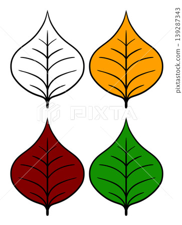 It is an illustration of a leaf. 139287343