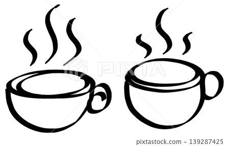 It is a line drawing of a cup. It is a line drawing of a cup. 139287425