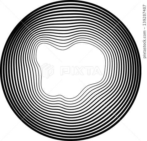 Circles round shape with liquid dynamic line. Frame border gradient Circles round shape with liquid dynamic line. Frame border gradient 139287487