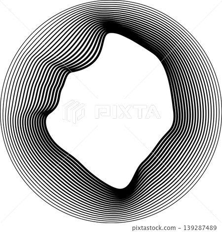 Circles round shape with liquid dynamic line. Frame border gradient Circles round shape with liquid dynamic line. Frame border gradient 139287489