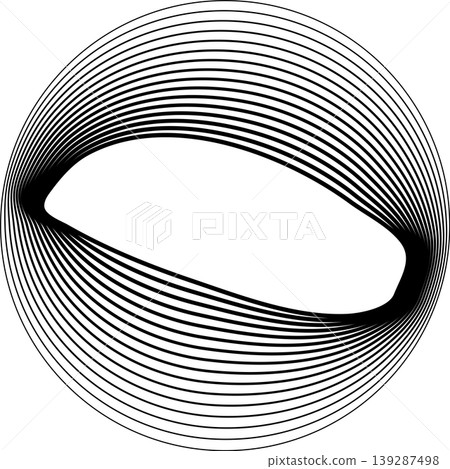 Circles round shape with liquid dynamic line. Frame border gradient Circles round shape with liquid dynamic line. Frame border gradient 139287498