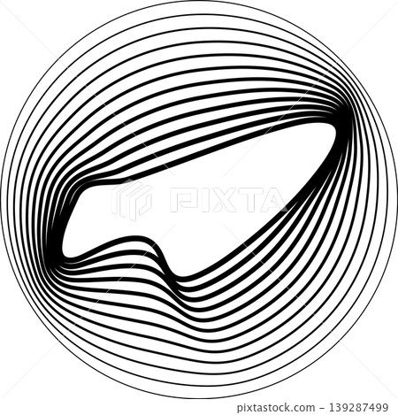 Circles round shape with liquid dynamic line. Frame border gradient Circles round shape with liquid dynamic line. Frame border gradient 139287499