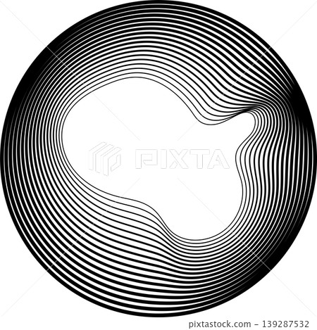 Circles round shape with liquid dynamic line. Frame border gradient Circles round shape with liquid dynamic line. Frame border gradient 139287532