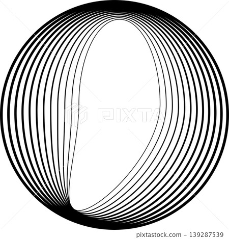 Circles round shape with liquid dynamic line. Frame border gradient Circles round shape with liquid dynamic line. Frame border gradient 139287539