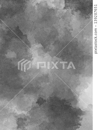 Background material: watercolor style, monochrome, texture, gray, ink painting style, abstract, vertical. 139287651