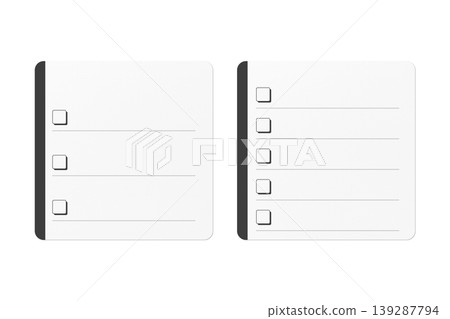 Checklist Notepad Icon Set Checklist Notepad Icon Set 139287794