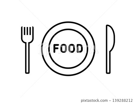 簡單的食物圖示 | 圖示設計插圖 簡單的食物圖示 | 圖示設計插圖 139288212
