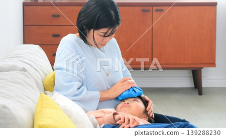 Fever, illness, headache, cold image Fever, illness, headache, cold image 139288230