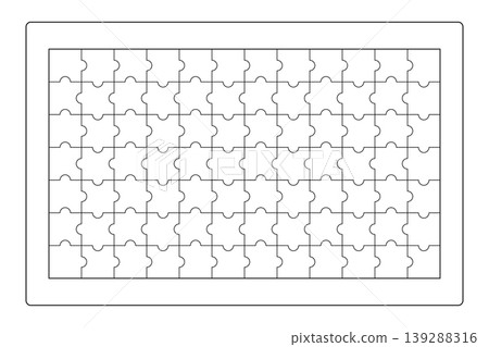 Simple jigsaw puzzle background Simple jigsaw puzzle background 139288316
