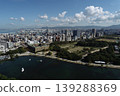 Aerial footage of Fukuoka City taken from Ohori Park in Fukuoka using a drone. 139288369