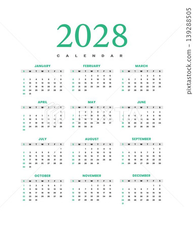 2028 Yearly Calendar Template 2028 Yearly Calendar Template 139288505