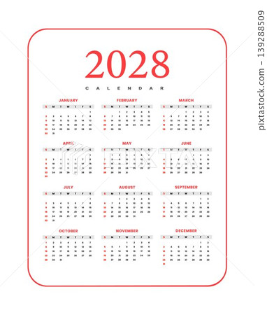 2028 Yearly Calendar Template 2028 Yearly Calendar Template 139288509