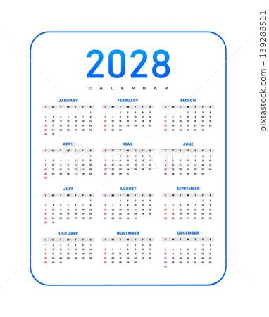 2028 Yearly Calendar Template 2028 Yearly Calendar Template 139288511