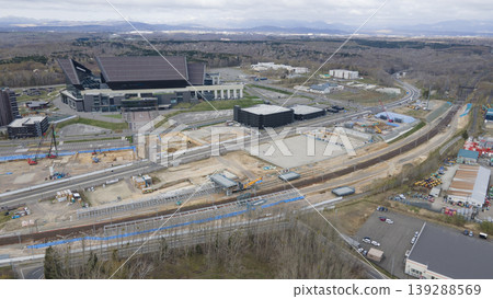 New station under construction on the JR Chitose Line and Esconfield Hokkaido New station under construction on the JR Chitose Line and Esconfield Hokkaido 139288569