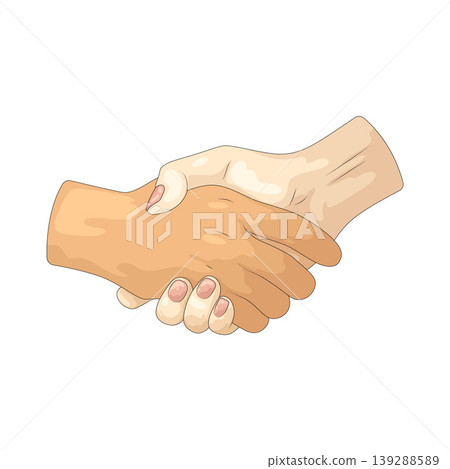 Illustration of Handshake Illustration of Handshake 139288589