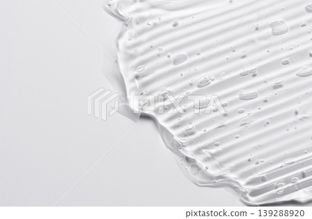 Texture background of transparent body cosmetics. Copy space Texture background of transparent body cosmetics. Copy space 139288920