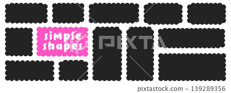 Black simple frames. Black simple frames. 139289356