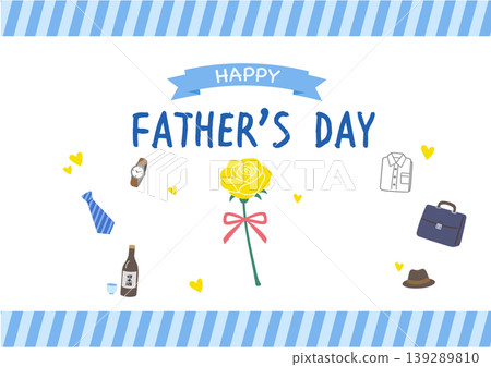 Father's Day background illustration, Father's Day banner, Father's Day logo and gift illustration Father's Day background illustration, Father's Day banner, Father's Day logo and gift illustration 139289810