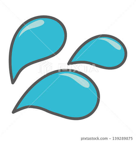 Sweat/water splash icon Sweat/water splash icon 139289875