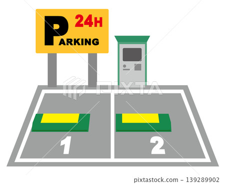 Parking lot coin parking Parking lot coin parking 139289902