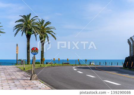 Coastal road at Horikiri Pass 139290086