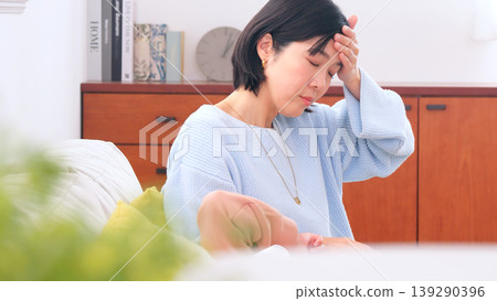 Fever, illness, headache, cold image Fever, illness, headache, cold image 139290396