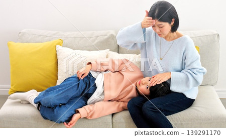 Fever, illness, headache, cold image Fever, illness, headache, cold image 139291170