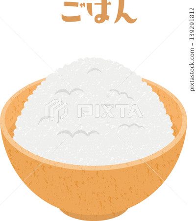 學校午餐中提供的白飯示意圖 139291812