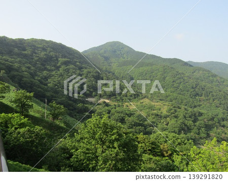 從大分縣由布院市由布院町的觀景台「佐吉里台」眺望由布院盆地。 139291820
