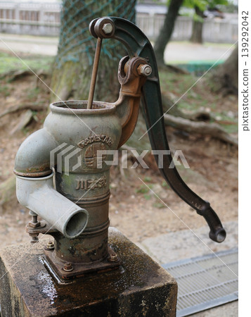 Rusted hand pump Rusted hand pump 139292042