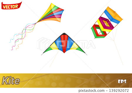 colorful kite flying in the sky vector illustration colorful kite flying in the sky vector illustration 139292072