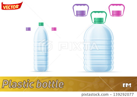 plastic bottle for drinking water transparent vector illustration isolated plastic bottle for drinking water transparent vector illustration isolated 139292077