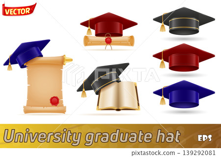 university college and academy graduate hat vector illustration university college and academy graduate hat vector illustration 139292081