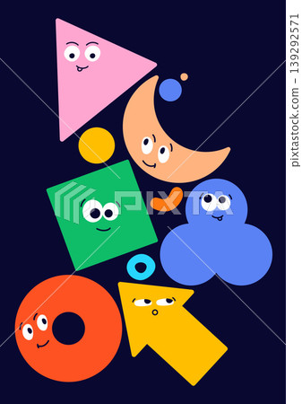 Cute geometric elements. Cute geometric elements. 139292571