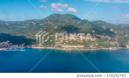 Aerial view of Corfu island, Greece. Aerial view of Corfu island, Greece. 139292742