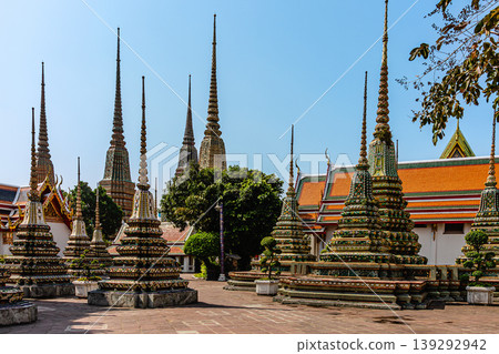 Temple of the Reclining Buddha in Bangkok, Thailand. 139292942