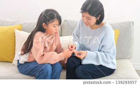 Image of an injury with a bandage Image of an injury with a bandage 139293057