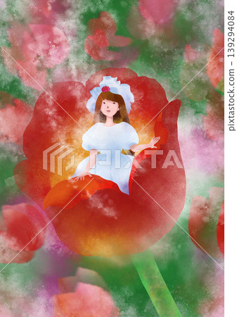 拇指姑娘:童話故事插圖 拇指姑娘:童話故事插圖 139294084