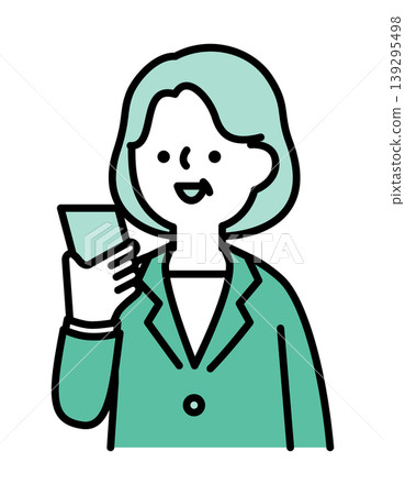 Senior woman video calling on smartphone Senior woman video calling on smartphone 139295498