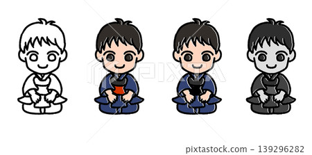 Tiny Swordsman, Sitting in the Seiza Position Tiny Swordsman, Sitting in the Seiza Position 139296282