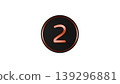 Modern Black Medal, Number 2 [Bronze], Rubber Texture, 3D Icon, Transparent Background 139296881